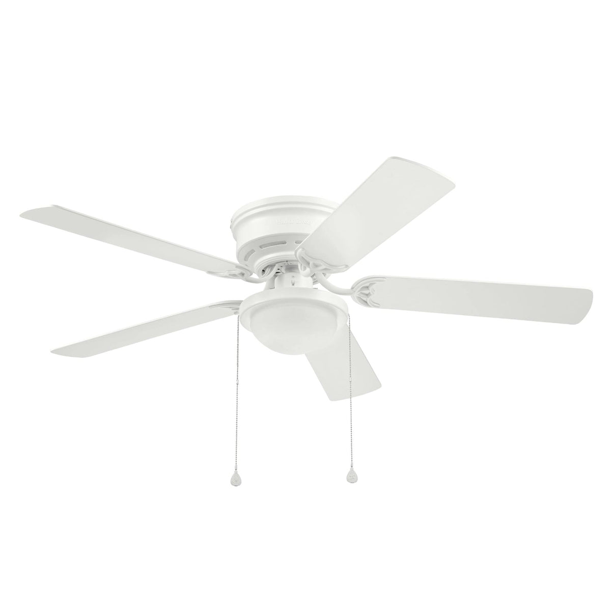 Harbor Breeze Armitage 52 - in White LED Indoor Flush Mount Ceiling Fan with Light (5 - Blade) 42600