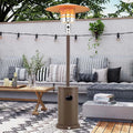 50,000 BTU Propane Outdoor Heater, Round Patio Heater with Stainless Steel Burner, Tip - Over, Flame - Out Protection, Wheels, CSA Certificated