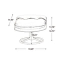 Velvet Swivel Accent Chair with Ottoman, Modern Chaise Lounge Chair with Metal Frame and Footstool, Comfy Armchair Reading Chair