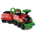 6V 2 - Seater Ride On Train with Detachable Carriage, Under - Seat Storage, Whistle & Flashing LED Lights, Trackless Electric Ride On Toy for Kids