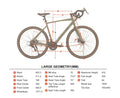 700c Ozark Trail G.1 Explorer Drop Bar Gravel Bike, Medium Frame, Fits Riders 5'5" - 5'10", Green, Adult