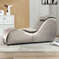 MUZZ Yoga Chair, Curved Yoga Chaise Lounge for Adults Stretching Exercising Relaxing, Chaise Lounge Chair with Adjustable Mats