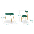 Best Choice Products 3 Piece Modern Oval Dining Table Set, Small Kitchen Dinette W/ 2 Chairs Black/Black