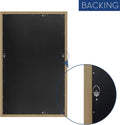 H - A Black&Gold Framed Rectangle Bathroom Mirrors for Wall, Wall Mounted Vintage Mirror Vertical or Horizontal Hanging for Living Room, Bedroom (40''X24''Vintage)