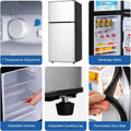 3.5 Cu.ft Mini Fridge Freezer, 2 Door Small Refrigerator, 7 Level Adjustable Thermostat Freezer Fridge for Living Room, Kitchen and Apartment, Sivelr