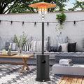 50,000 BTU Propane Outdoor Heater, Round Patio Heater with Stainless Steel Burner, Tip - Over, Flame - Out Protection, Wheels, CSA Certificated