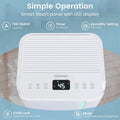 32 Pint Dehumidifier with 3.3FT Drain Hose, 24H Timer & 3 - Color Indicator, 2000 Sq.Ft Portable Dehumidifier for Basement, Bedroom, Bathroom