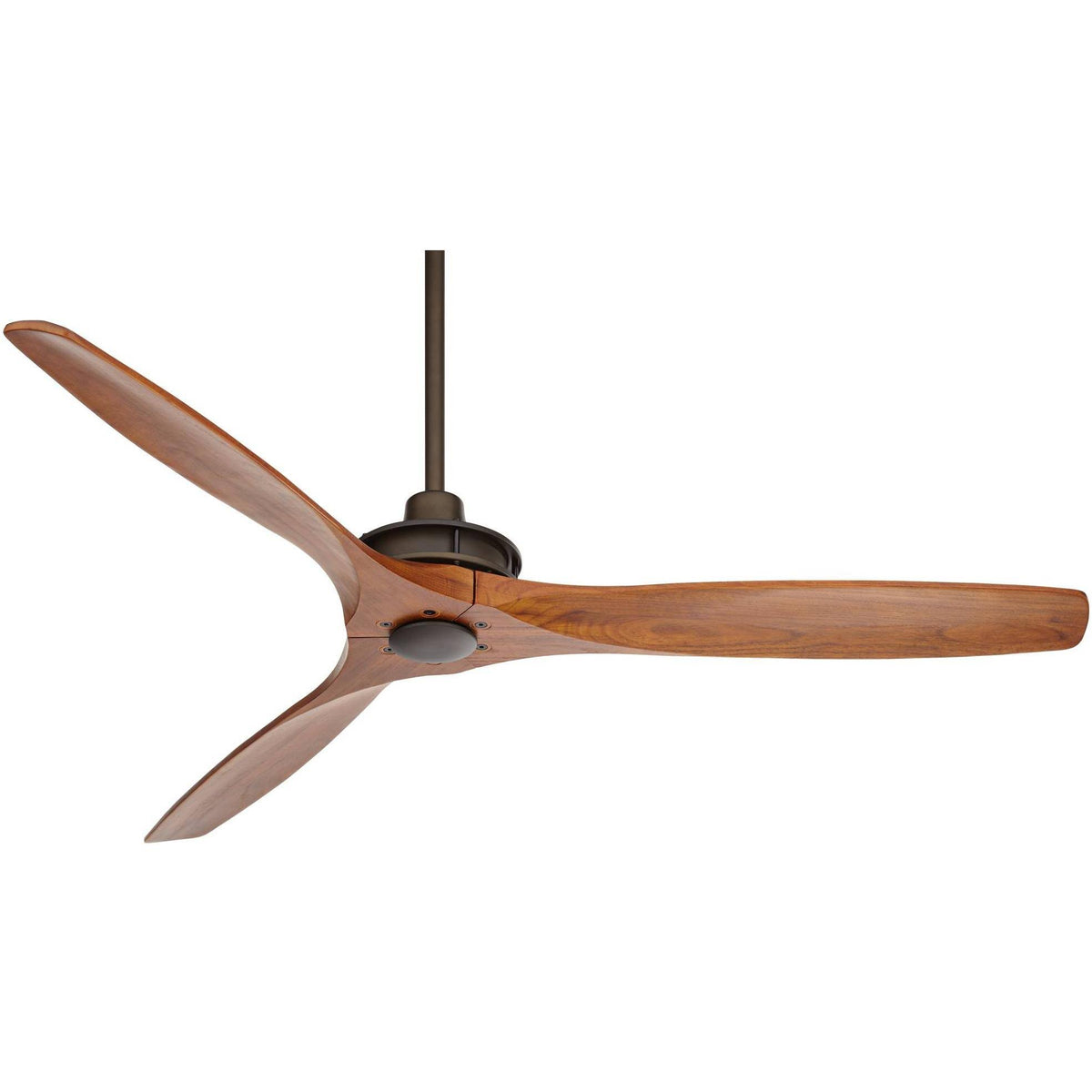52" Casa Vieja Rustic Farmhouse 3 Blade Indoor Ceiling Fan with Remote Control Oil Rubbed Bronze Walnut Wood for Living Kitchen Bedroom Family