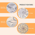Garwarm Dimmable Ceiling Fan with Light and Remote Control, 27" Small Flush Mounted Ceiling Fan