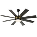 Dextrus 60 in Modern LED Outdoor/ Indoor Ceiling Fan with Remote Control