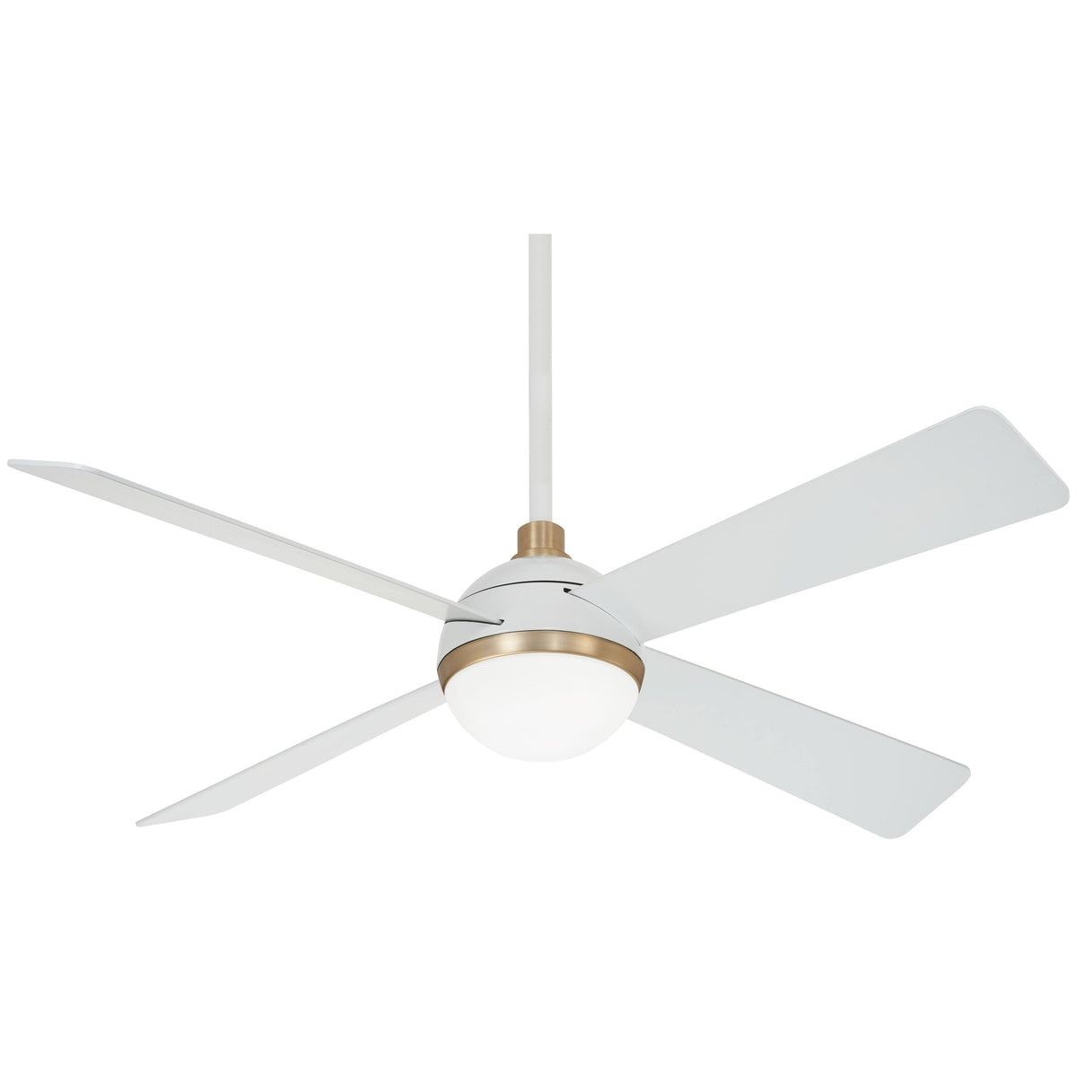 Minka - Aire F623L - WHF/SBR Orb LED 54" Ceiling Fan, Flat White