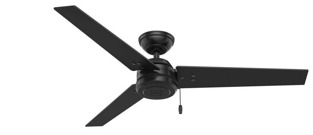 Hunter Cassius 52" Ceiling Fan - Matte Black, Ceiling Fan for Home