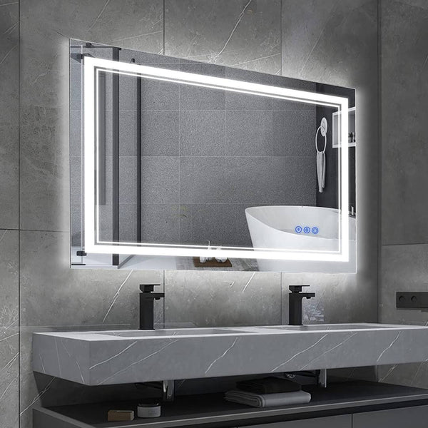 Hedwige Timing Function LED Anti-Fog Bathroom / Vanity Mirror Brayden Studio Size: 28" x 36"