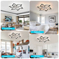 Garwarm Dimmable Ceiling Fan with Light and Remote Control, 27" Small Flush Mounted Ceiling Fan