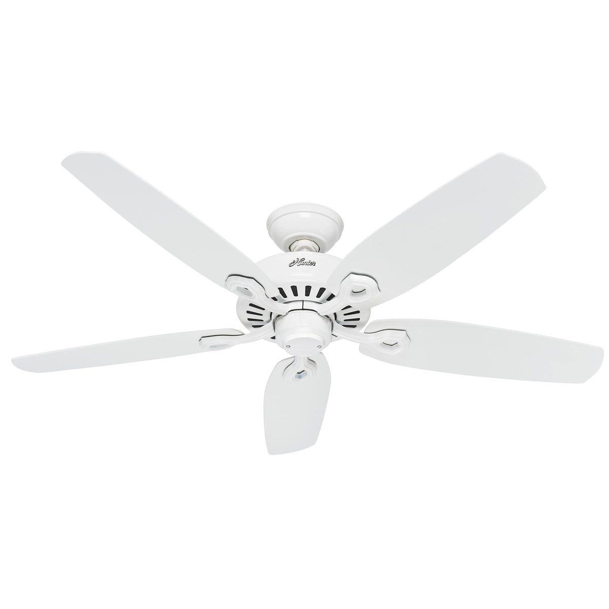 Hunter Builder Elite Energy Star 52" Ceiling Fan - Snow White - Snow White Blades