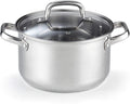 Cook N Home Pots and Pans Stainless Steel, 8-Piece Induction Pot Kitchen Cookware Set, Silver, Oven Safe