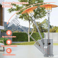 50,000 BTU Propane Outdoor Heater, Round Patio Heater with Stainless Steel Burner, Tip - Over, Flame - Out Protection, Wheels, CSA Certificated
