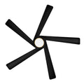 WINGBO 54 DC Ceiling Fan with Lights and Remote Control, 5 Reversible Carved Wood Blades Brass/Black