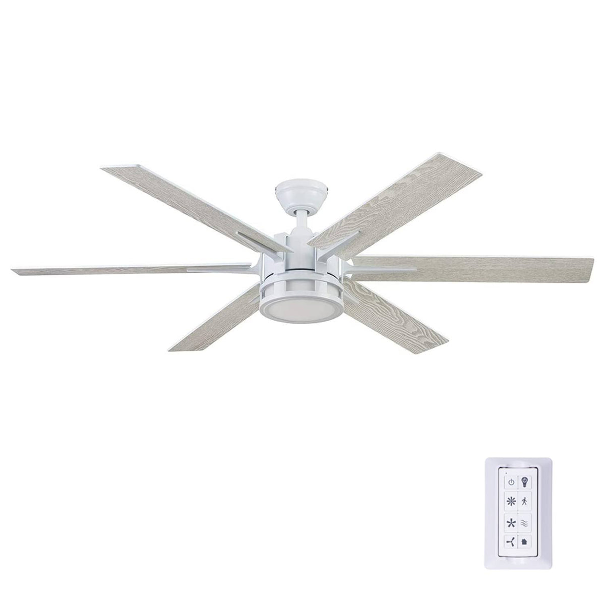 Honeywell Kaliza 56 - in Bright White Indoor Ceiling Fan with Light Remote