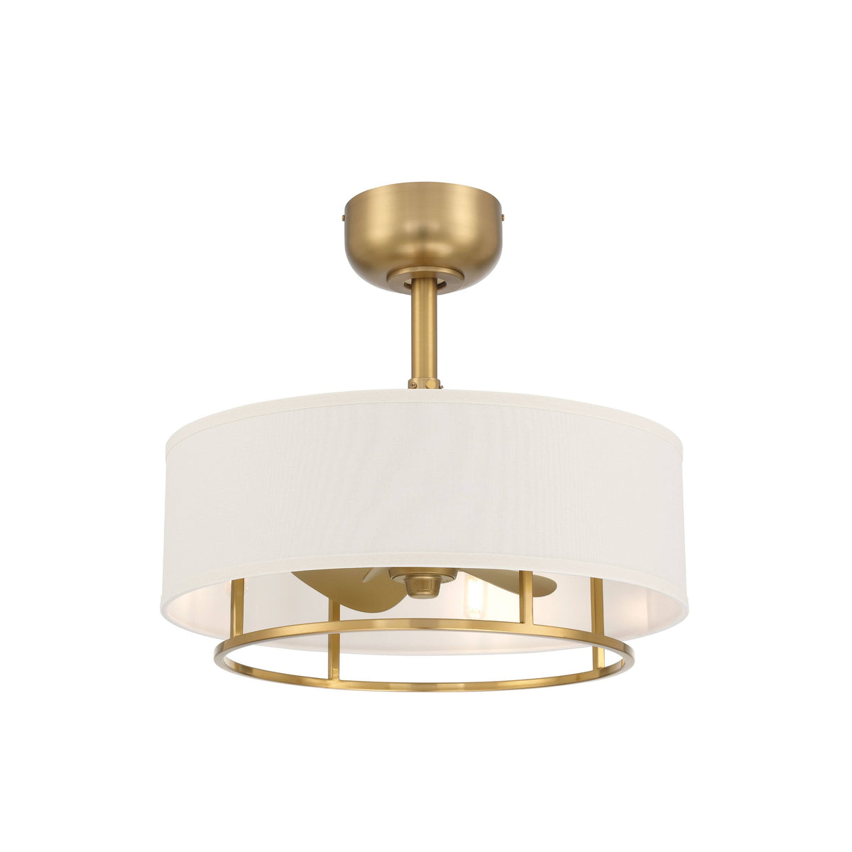 Kaiti Ceiling Fan with Dimmable Lights - Aged Brass Finish