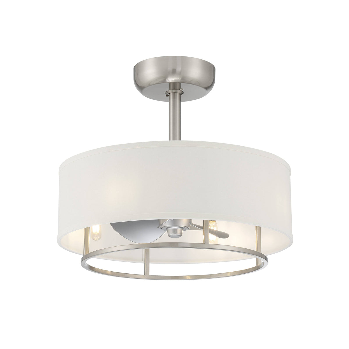 Kaiti Ceiling Fan with Dimmable Lights - Brushed Nickel Finish
