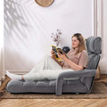 6 - Position Adjustable Floor Sofa Bed, Folding Lazy Sofa Chaise Lounger Recliner with Armrests & Footrests for Living Room, Bedroom & Gaming