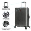 Swiss Tech Excursion 29" Hard Side Rolling Upright Luggage - Charcoal