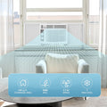 5000 BTU Window Air Conditioner Easy Cool - Capable of Cooling up to 150 Sq Ft. 2 Fan Speeds, 4 - Way Air Direction, Mechanical Control, Filter
