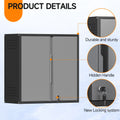 Topass Metal Wall Cabinet with Lockgarage Storage Cabinet, Wall - Mounted Utility Cabinet with Adjustable Shelf & Locking Doors