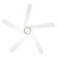 WINGBO 54 DC Ceiling Fan with Lights and Remote Control, 5 Reversible Carved Wood Blades Brass/Black
