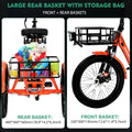 ABORON 3.0 Fat Tire Electric Trike for Senior Foldable E - Bike, 500W Motorized Tricycle Adult 20" Folding 3 Wheel Electric Commute Bike Trike W/48V