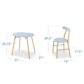 Best Choice Products 3 Piece Modern Oval Dining Table Set, Small Kitchen Dinette W/ 2 Chairs Black/Black