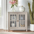 Portland 2 - Door Glass Cabinet by Simple Living