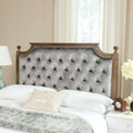 SAFAVIEH Desiderata Rustic Wood Upholstered Headboard