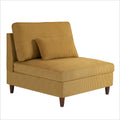 5-Piece Corduroy Modular Sectional Sofa with Ottoman