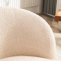 Modern Swivel Barrel Chair with 360 - Degree Rotation - Single Fabric Accent Chair