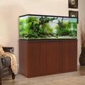 Serene Cherry Aquarium Stand for 75/90 Gallon Tanks with Enclosed Storage by Aquatic Fundamentals
