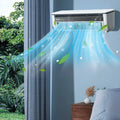 FYHALE 5, 000 BTU Wall Mounted Air Conditioner with Remote Control, Digital Display, Cool up to 150 Sq. Ft, Perfect