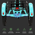 ABORON 3.0 Fat Tire Electric Trike for Senior Foldable E - Bike, 500W Motorized Tricycle Adult 20" Folding 3 Wheel Electric Commute Bike Trike W/48V