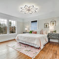Garwarm Dimmable Ceiling Fan with Light and Remote Control, 27" Small Flush Mounted Ceiling Fan