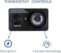 ML100TBAHR Ventless Propane Gas Blue Flame Space Heater with Thermostat Control