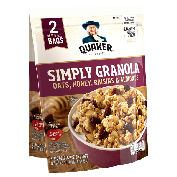 Quaker, Simply Granola, 34.5 oz, 2 - Count