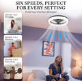 Cannonx 14 Low Profile Ceiling Fans with Lights and Remote, Modern Fandelier Ceiling Fan