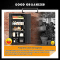 SOLAURA 71" Metal Garage Storage Cabinet with Locking Doors and Adjustable Shelves for Home, Office(Black)