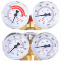 Yescom DOT Oxy Acetylene Torch Kit Gas Tank Brazing Welding Cutting Black Holder Gauge Portable Brass Nozzle Long Pipe Goggles Heavy Duty Oxygen