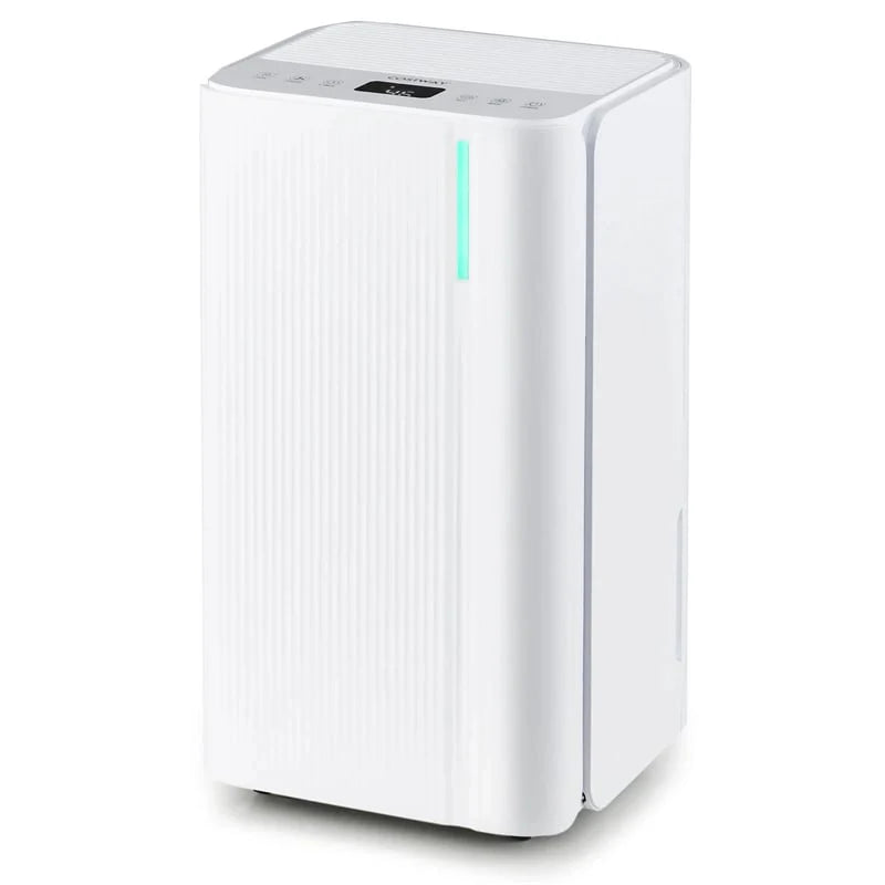 32 Pint Dehumidifier with 3.3FT Drain Hose, 24H Timer & 3-Color Indicator, 2000 Sq.Ft Portable Dehumidifier for Basement, Bedroom, Bathroom