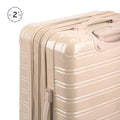 Ifly Hardside Fibertech Luggage 28" Checked Luggage, Champagne