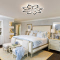 Garwarm Dimmable Ceiling Fan with Light and Remote Control, 27" Small Flush Mounted Ceiling Fan
