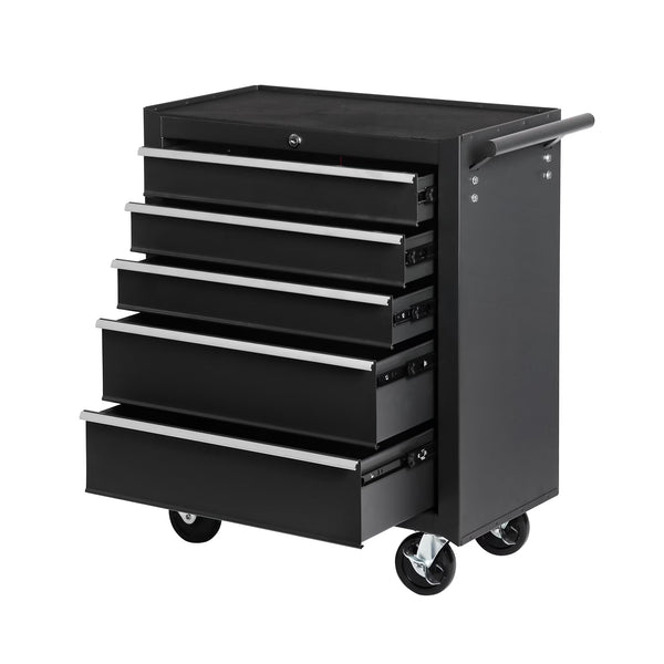 5-Drawer Rolling Tool Chest Tool Storage Cabinet with Wheels Tool Organizer Box