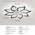 Garwarm Dimmable Ceiling Fan with Light and Remote Control, 27" Small Flush Mounted Ceiling Fan